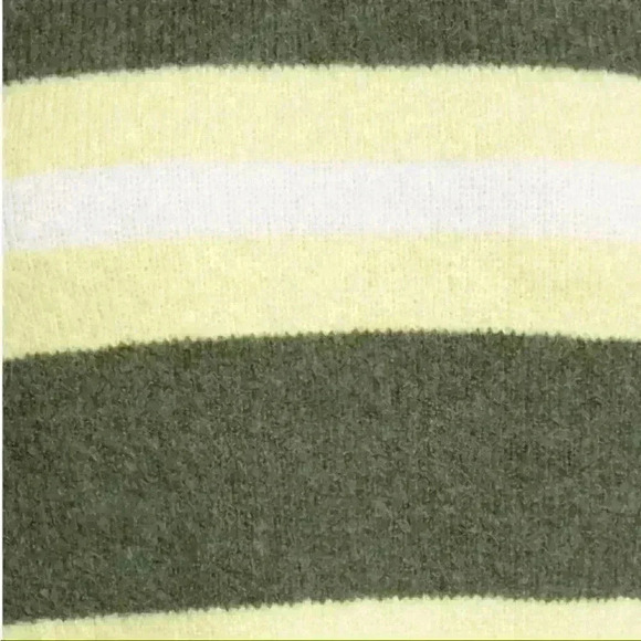 Madewell Striped Fulton Pullover Sweater in Heather Greengrass Sz XX-Small NWT - Picture 4 of 8